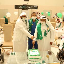 احتفال وحدة الخدمات المساندة للأشخاص ذوي الإعاقة للذكور بالدمام ومدارس أجيال النجاح الابتدائية باليوم الوطني السعودي 91