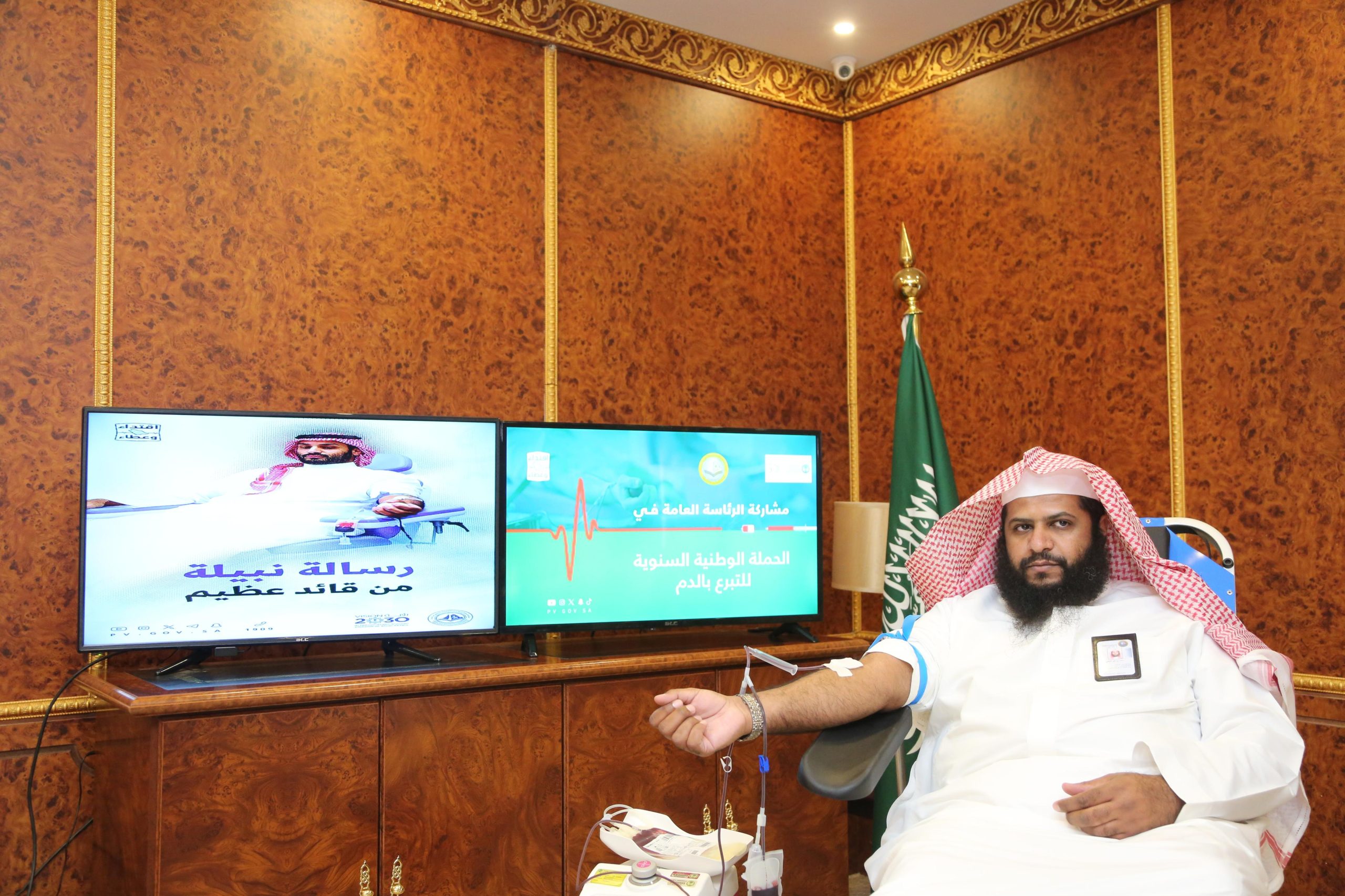 فرع هيئة الأمر بالمعروف بمنطقة المدينة المنورة يشارك في الحملة الوطنية السنوية للتبرع بالدم 1 IMG 20250910 WA0014 scaled